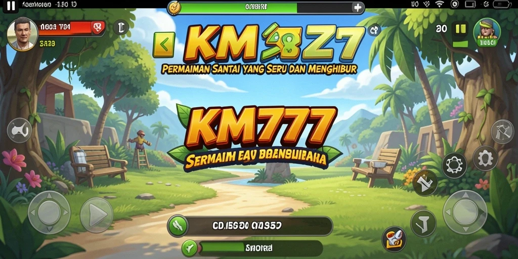 Tampilan gameplay KM777 yang seru dan penuh warna.