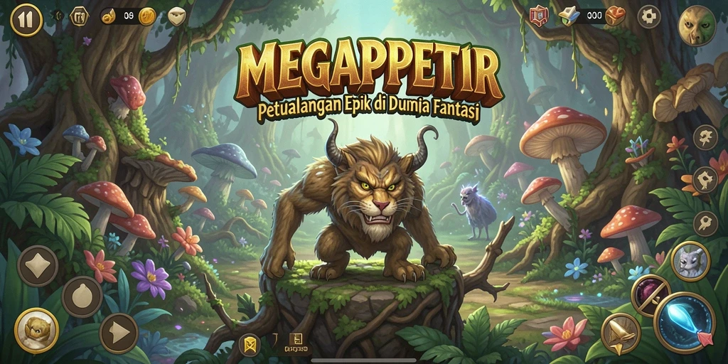 Screenshot gameplay MEGAPETIR yang menampilkan aksi mendebarkan dalam RPG.